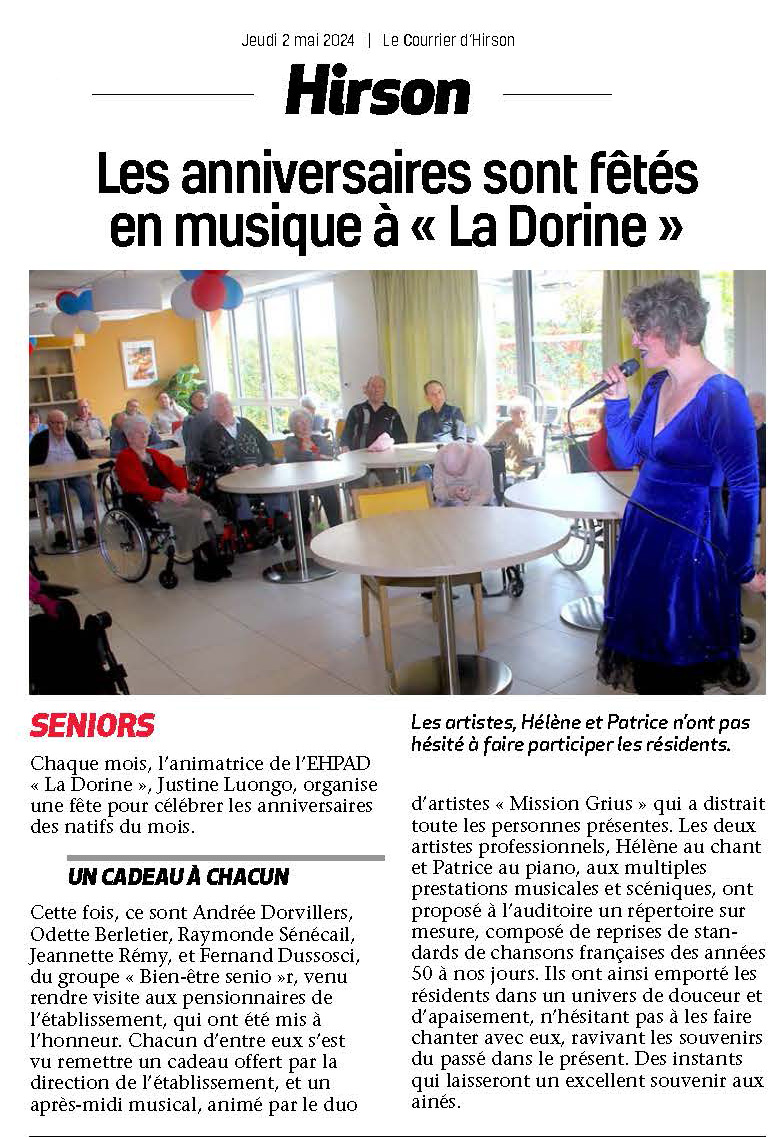 Article courrier d'Hirson